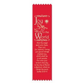 2" x 8" Stock Prayer Ribbon Bookmarks (Joy to the World)